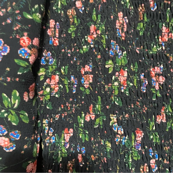 The Norah Floral Long Sleeve Square Neck Mini Nap Dress Size XXS Feminine - Picture 12 of 15